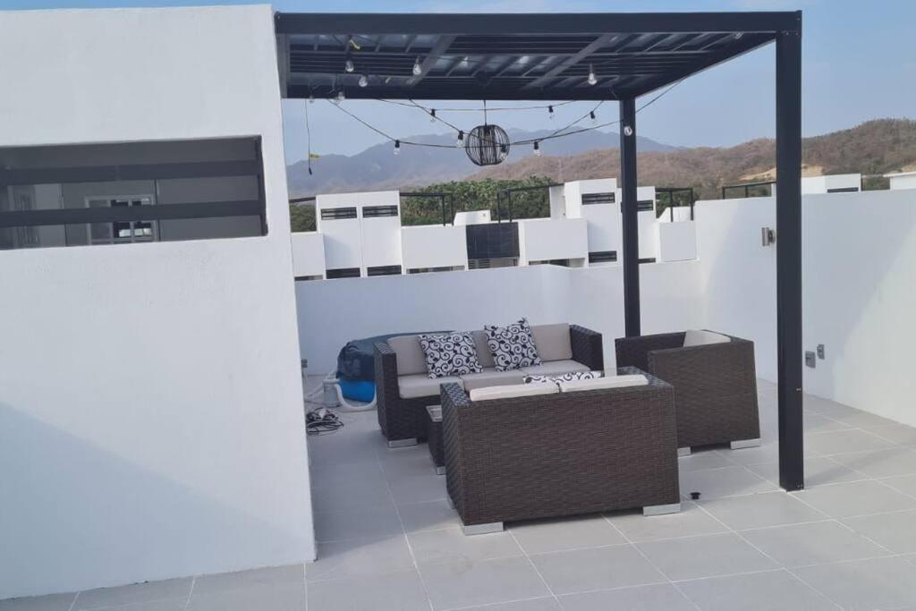 Bonito Penthouse Con Roof Garden Apartment Manzanillo Exterior photo